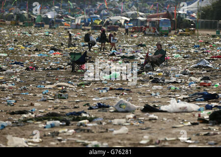 Glastonbury Festival 2014 - Nachwirkungen Stockfoto