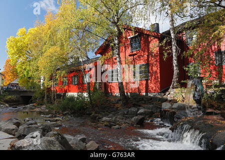 Häuser, Lillehammer, Norwegen Stockfoto