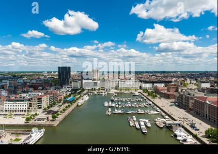 Belgien, Antwerpen, Willemdok - Stadtbild Stockfoto