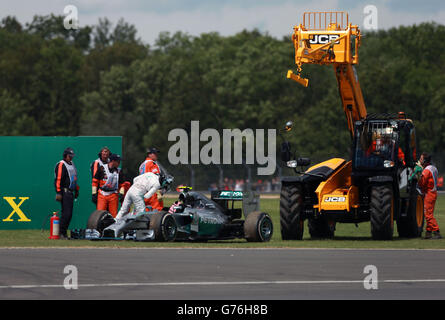 -Formel 1 Weltmeisterschaft - 2014 British Grand Prix - Rennen - Silverstone Rennstrecke Stockfoto