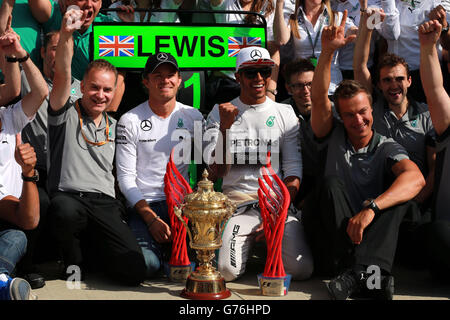 -Formel 1 Weltmeisterschaft - 2014 British Grand Prix - Rennen - Silverstone Rennstrecke Stockfoto