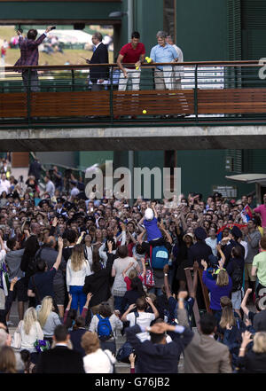 Tennis - Wimbledon Championships 2014 - Tag 14 - der All England Lawn-Tennis and Croquet Club Stockfoto