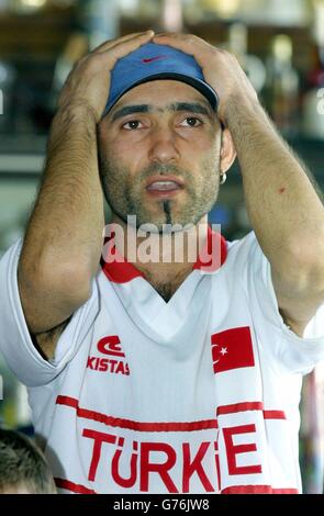 Türkei V Brasilien / türkische Fan Stockfoto