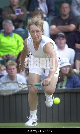 Wimbledon 2002 - Martina Navratilova Stockfoto