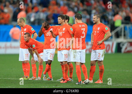 Fußball - FIFA WM 2014 - Semi Final - Niederlande gegen Argentinien - Arena de Sao Paulo Stockfoto