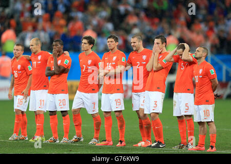 Fußball - FIFA WM 2014 - Semi Final - Niederlande gegen Argentinien - Arena de Sao Paulo Stockfoto