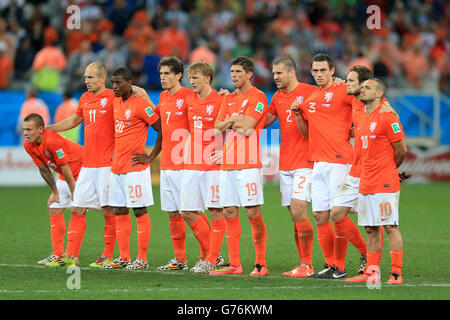 Fußball - FIFA WM 2014 - Semi Final - Niederlande gegen Argentinien - Arena de Sao Paulo Stockfoto