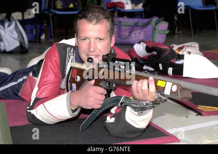 Kevin de Gruchy - Gewehrschießen - Commonwealth Games Stockfoto