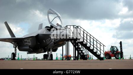 Lockheed Martin F-16/F-35-Vorschau-Tag Stockfoto