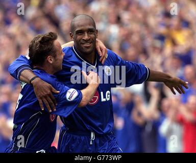 Brian Deane Leicester V Watford Stockfoto