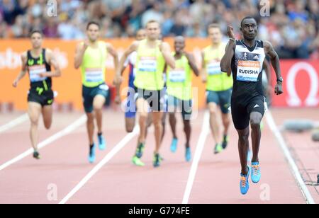 Leichtathletik - IAAF Diamond League - Glasgow Meeting - Tag zwei - Hampden Park. David Rudisha gewinnt am zweiten Tag des IAAF Glasgow Diamond League Meetings im Hampden Park, Glasgow, die 800 Meter der Männer. Stockfoto