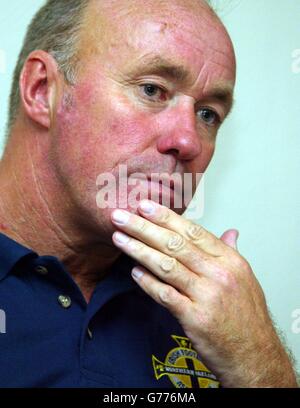 McIlroy Nordirland Pressekonferenz Stockfoto