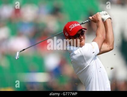 Golf - The Open Championship 2014 - Tag Zwei - Royal Liverpool Golf Club. Wales' Rhys Enoch am zweiten Tag der Open Championship 2014 im Royal Liverpool Golf Club, Hoylake. Stockfoto