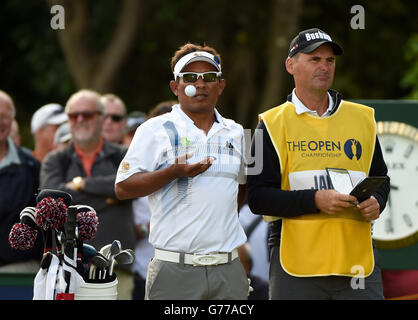 Golf - The Open Championship 2014 - Tag Zwei - Royal Liverpool Golf Club. Thailands Thongchai Jaidee am zweiten Tag der Open Championship 2014 im Royal Liverpool Golf Club, Hoylake. Stockfoto