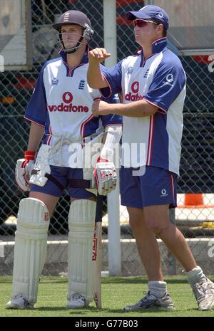 John Crawley und Robert Schlüssel an die Gabba Stockfoto