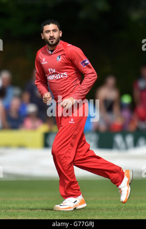 Cricket - NatWest T20 Blast - Worcestershire / Lancashire - New Road. Junaid Khan, Lancashire Stockfoto