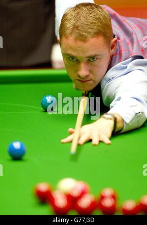 Botschaft von World Snooker Championship - Hendry Stockfoto