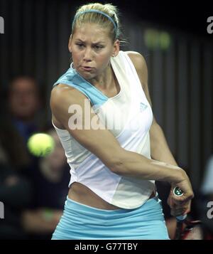 Kournikova / Seles - Triologie. Anna Kournikova / Monica Seles in der Triologie, Europa / USA, in Dublin. Stockfoto