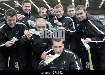 Sheffield United essen Kuh & Tor Babyfood Stockfoto