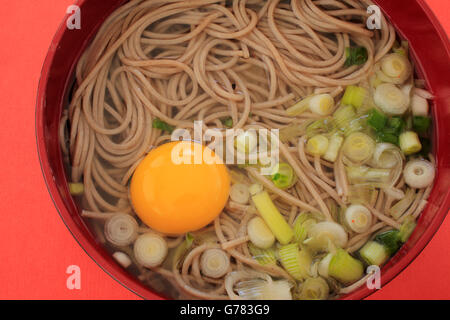 Japanisches Gericht, zum Jahresende Soba, Toshikoshi Soba, Stockfoto