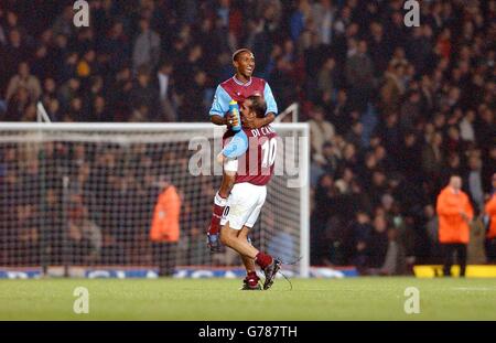 West Ham United gegen Manchester United Stockfoto