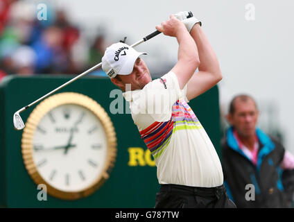 Golf - The Open Championship 2014 - Tag Drei - Royal Liverpool Golf Club. Schottlands Marc Warren während des vierten Tages der Open Championship 2014 im Royal Liverpool Golf Club, Hoylake. Stockfoto