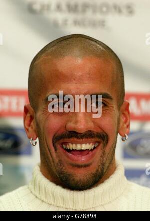 Juan Veron - Pressekonferenz Stockfoto