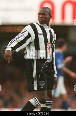 Fußball. Carling Premier League. Leicester City / Newcastle United. Faustino Asprilla, Newcastle United Stockfoto