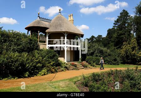 Die Schweizer Garten öffnet wieder Stockfoto