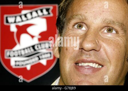 Walsall enthüllen neues signing - Paul Merson Stockfoto
