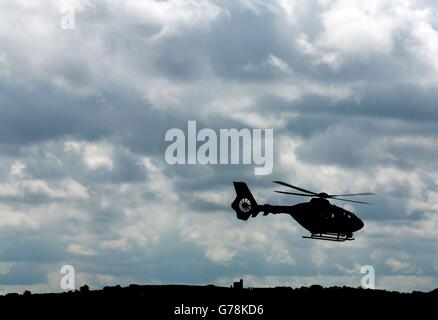 Prinz William zum Luft-Krankenwagen-Piloten ausbilden Stockfoto