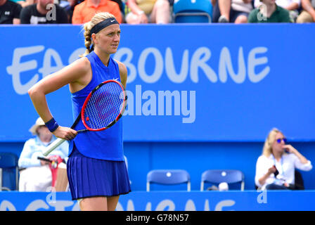 Petra Kvitova (Tschechien) spielen bei den Aegon International, Eastbourne, 21. Juni 2016. Stockfoto