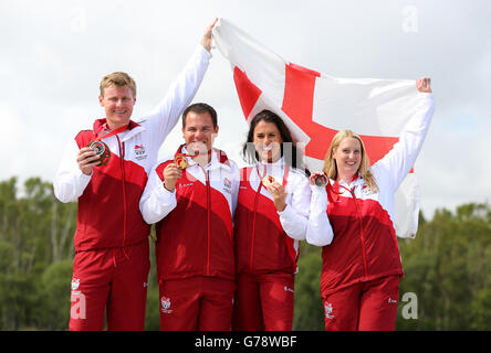 - Commonwealth-Spiele 2014 - Sporttag vier Stockfoto