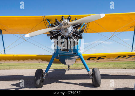 1943 Boeing Stearman Modell 75, Wings over Springbank, Springbank Airshow, Alberta, Kanada Stockfoto