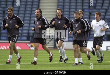 Deutschen Team-Training Stockfoto