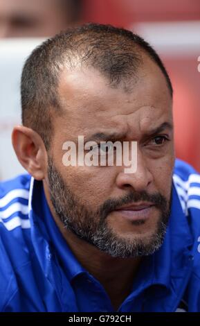 Fußball - Emirates Cup 2014 - SL Benfica gegen Valencia CF - Emirates Stadium. Nuno Espirito Santo, Cheftrainer des FC Valencia, während des Emirates-Cup-Spiels im Emirates Stadium, London. Stockfoto