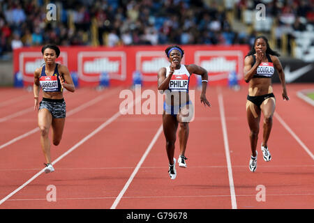 Birmingham, Vereinigtes Königreich. 25. Juni 2016. Asha Philip100m Frauen Finale 2016 britischen Meisterschaften, Birmingham Alexander Stadion UK. Bildnachweis: Simon Balson/Alamy Live-Nachrichten Stockfoto