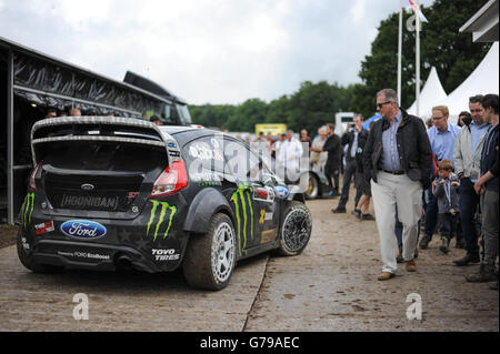 Goodwood, West Sussex, UK. 26. Juni 2016. Aktion aus dem Goodwood Festival of Speed. Bildnachweis: Kevin Bennett/Alamy Live-Nachrichten Stockfoto