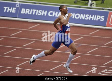 Birmingham, Vereinigtes Königreich. 26. Juni 2016. Matthew Hudson-Smith gewinnt die Herren 400m. Britische Meisterschaften. Alexander-Stadion. Birmingham. VEREINIGTES KÖNIGREICH. 26.06.2016. Bildnachweis: Sport In Bilder/Alamy Live-Nachrichten Stockfoto