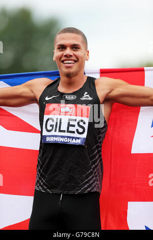 Birmingham, Vereinigtes Königreich. 26. Juni 2016. Elliot GILES 800m Männer Finale; 2016 britischen Meisterschaften; Birmingham Alexander Stadion UK. Bildnachweis: Simon Balson/Alamy Live-Nachrichten Stockfoto