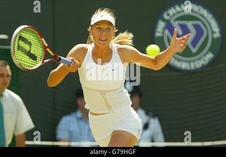 Wimbledon Sharapova V Dokic Stockfoto