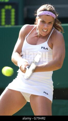 Wimbledon Capriati V Mori Stockfoto