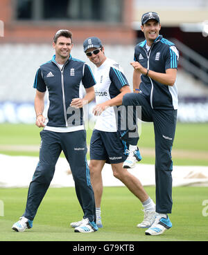 Cricket - Investec Testreihen - vierte Test - England V Indien - England Netze - Tag eins - Emirates Old Trafford Stockfoto