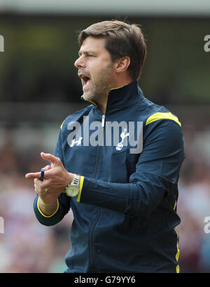 Fußball - Barclays Premier League - West Ham United / Tottenham Hotspur - Upton Park. Mauricio Pochettino, Manager von Tottenham Hotspur Stockfoto