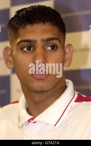 Amir Khan Pressekonferenz Stockfoto