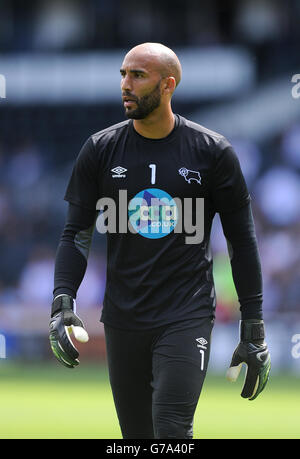 Fußball - Sky Bet Championship - Derby County / Rotherham United - iPro Stadium. Derby County Torwart Lee Grant Stockfoto