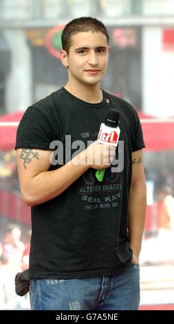 Kristian Leontiou MTV TRL - Total Request Live - show Stockfoto