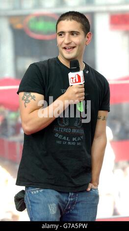 Kristian Leontiou MTV TRL - Total Request Live - show Stockfoto