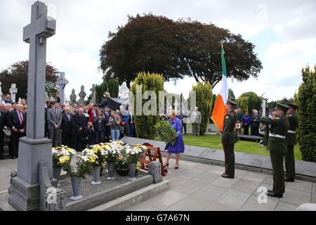 92. jährliche Erinnerung an das Leben von Michael Collins und Arthur Griffith Stockfoto