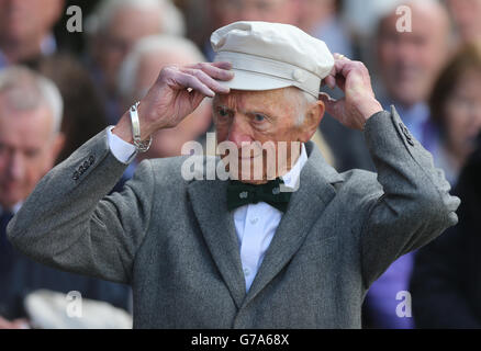 Dr. Risteard Mulcahy während der 98. Jährlichen Gedenkfeier von Michael Collins und Arthur Griffith, die heute auf dem Friedhof von Glasnevin in Dublin stattfand. Stockfoto